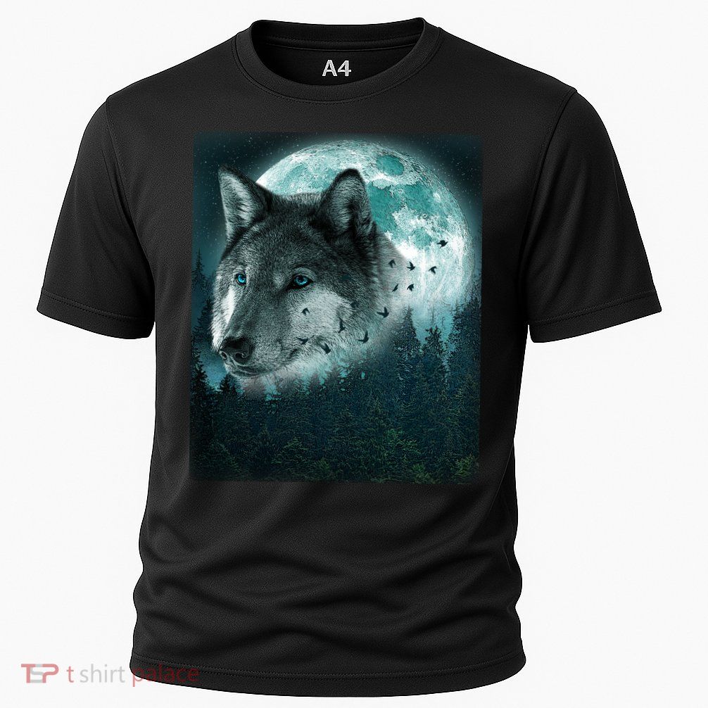 Wolf Moon Forest Wilderness  Cooling Performance Crew T-Shirt