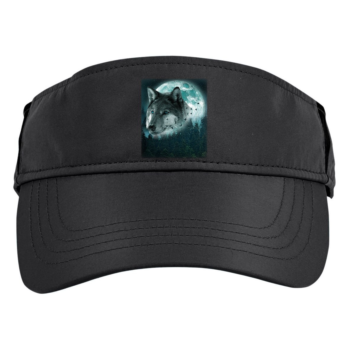 Wolf Moon Forest Wilderness  Adult Drive Performance Visor