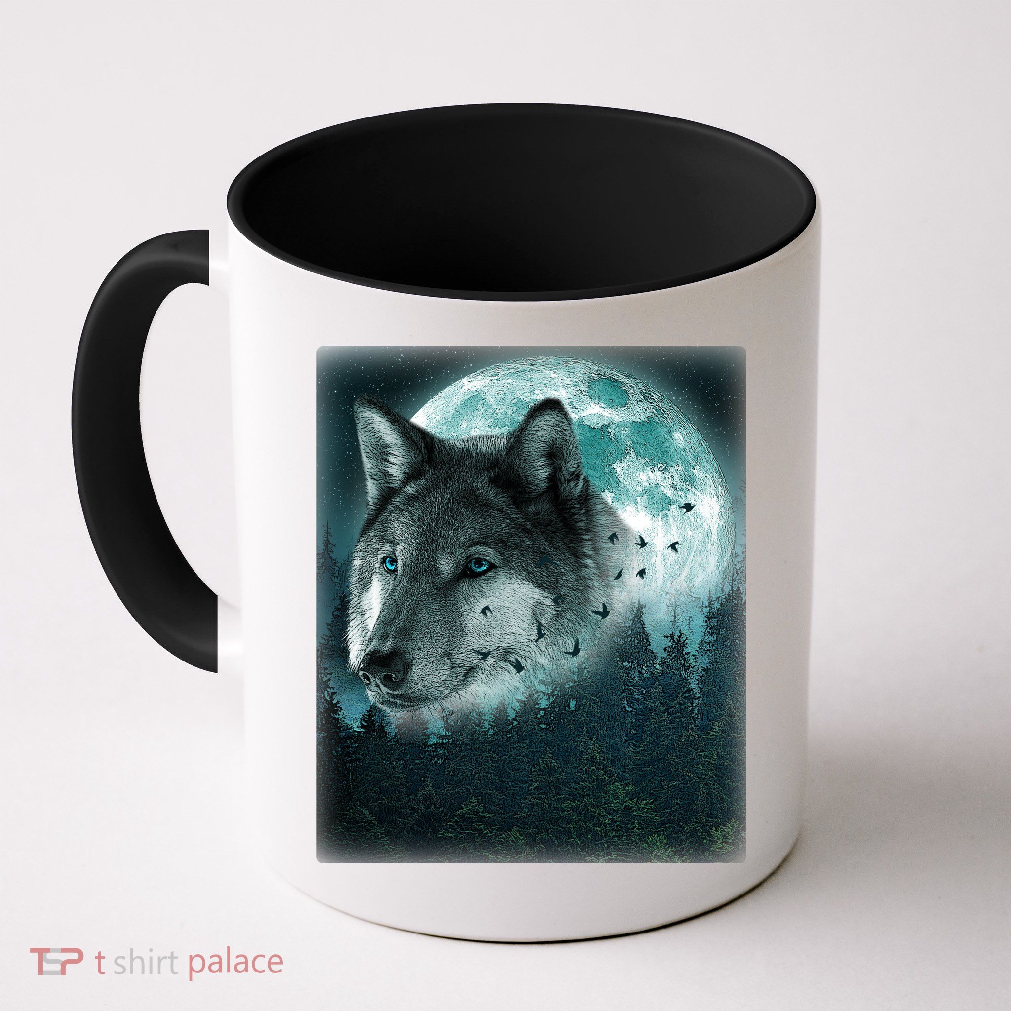 Wolf Moon Forest Wilderness  Mug