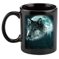 Wolf Moon Forest Wilderness  11oz C Handle Ceramic Mug