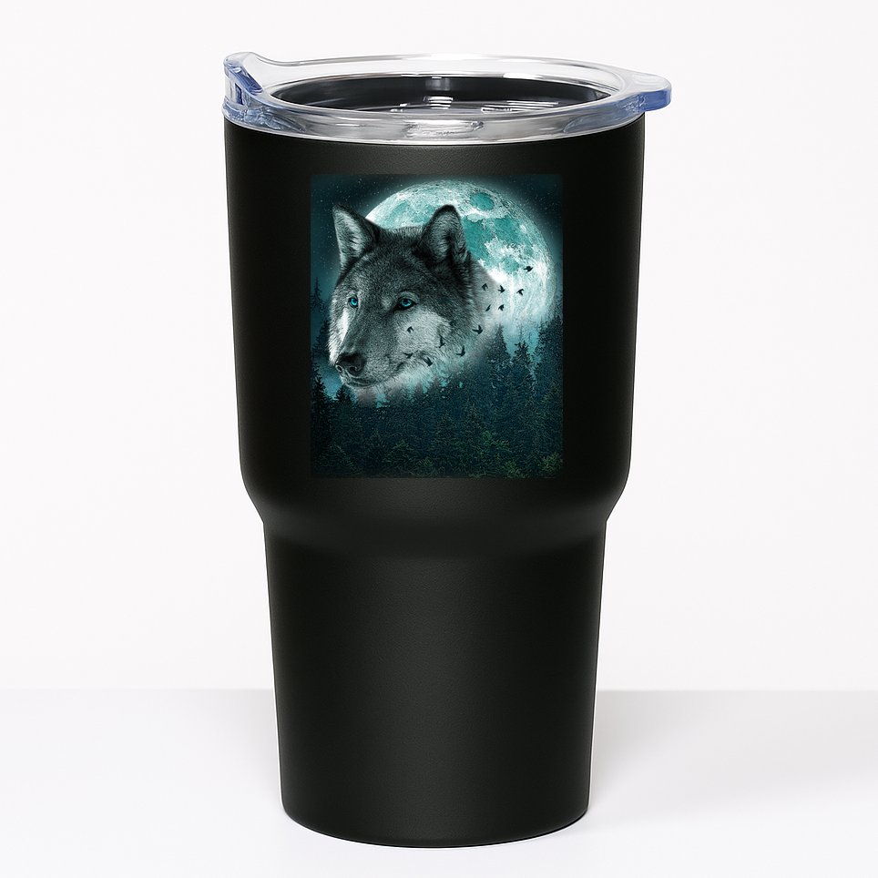 Wolf Moon Forest Wilderness  Tumbler