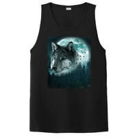 Wolf Moon Forest Wilderness  PosiCharge Competitor Tank