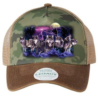 Wolf Night Hunt Legacy Tie Dye Trucker Hat