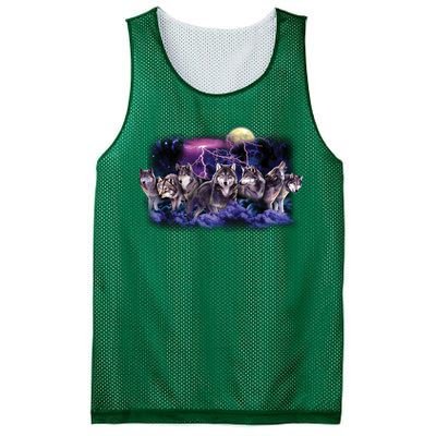 Wolf Night Hunt Mesh Reversible Basketball Jersey Tank