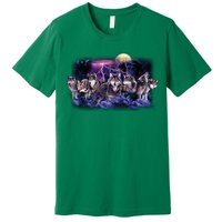 Wolf Night Hunt Premium T-Shirt