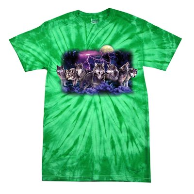 Wolf Night Hunt Tie-Dye T-Shirt