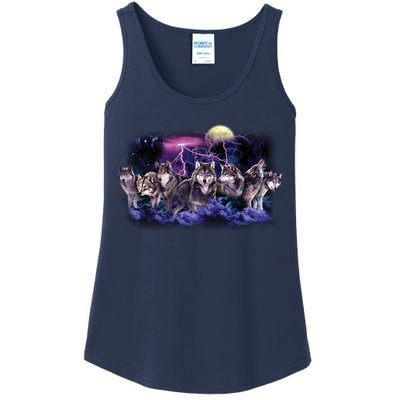 Wolf Night Hunt Ladies Essential Tank