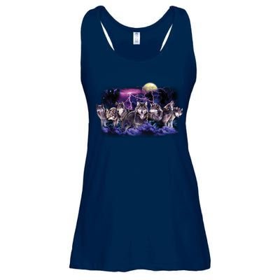 Wolf Night Hunt Ladies Essential Flowy Tank