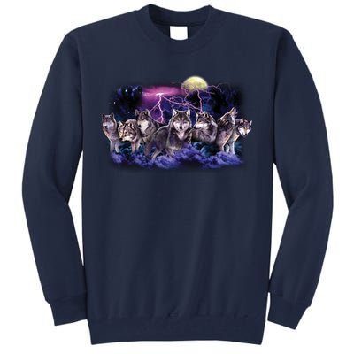 Wolf Night Hunt Tall Sweatshirt