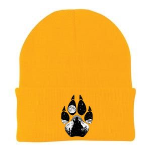 Wolf Paw Moon Howl Knit Cap Winter Beanie