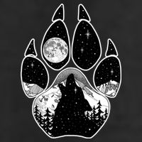 Wolf Paw Moon Howl Cool Comfort Performance Bucket Hat