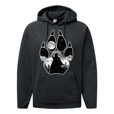 Wolf Paw Moon Howl Performance Fleece Hoodie