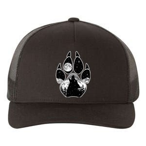 Wolf Paw Moon Howl Yupoong Adult 5-Panel Trucker Hat