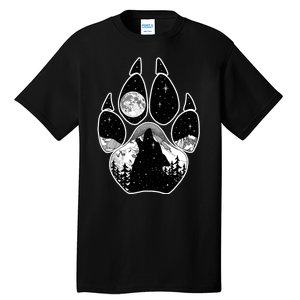 Wolf Paw Moon Howl Tall T-Shirt