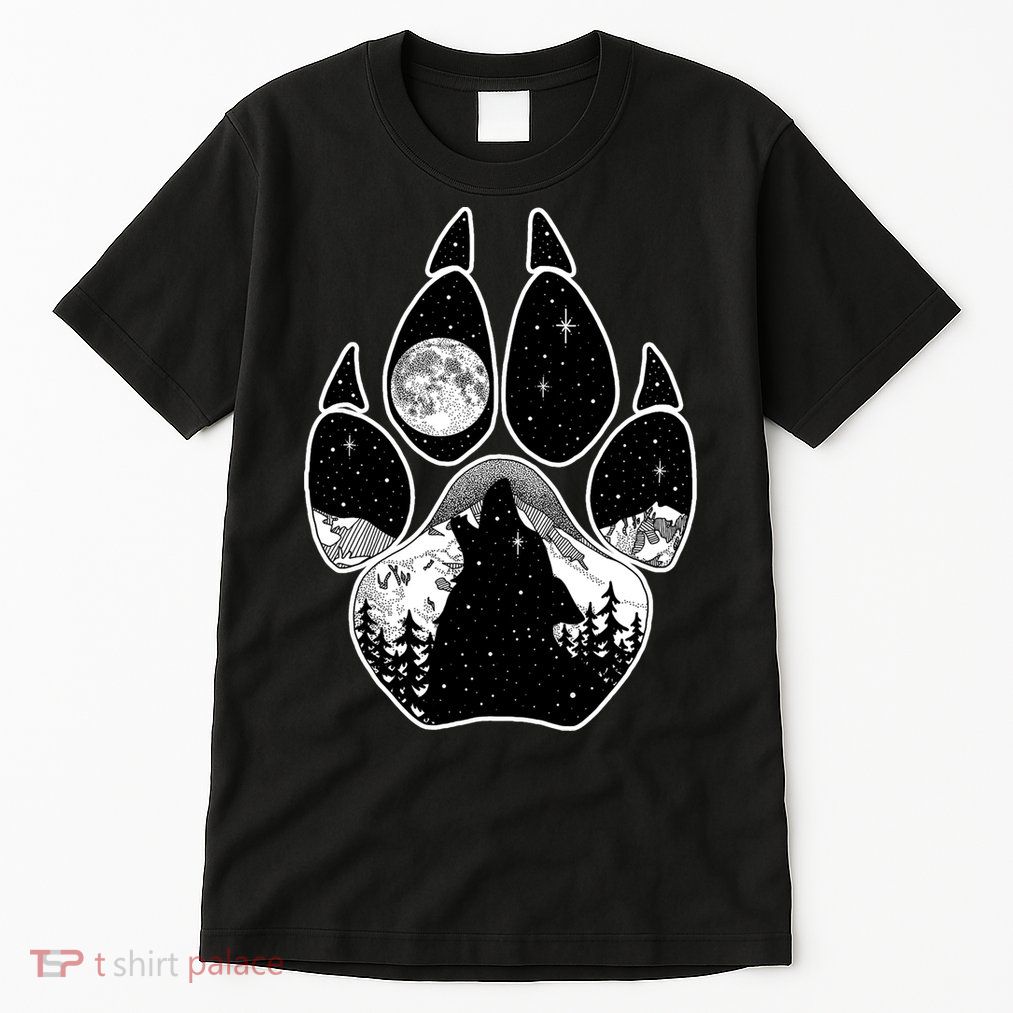 Wolf Paw Moon Howl Tall T-Shirt