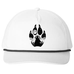 Wolf Paw Moon Howl Snapback Five-Panel Rope Hat