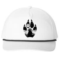 Wolf Paw Moon Howl Snapback Five-Panel Rope Hat