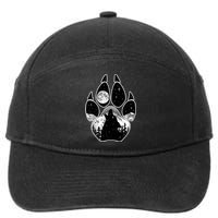 Wolf Paw Moon Howl 7-Panel Snapback Hat