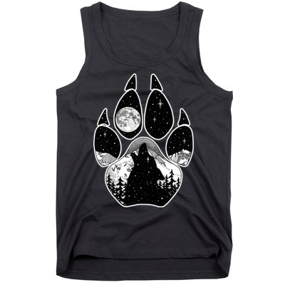 Wolf Paw Moon Howl Tank Top