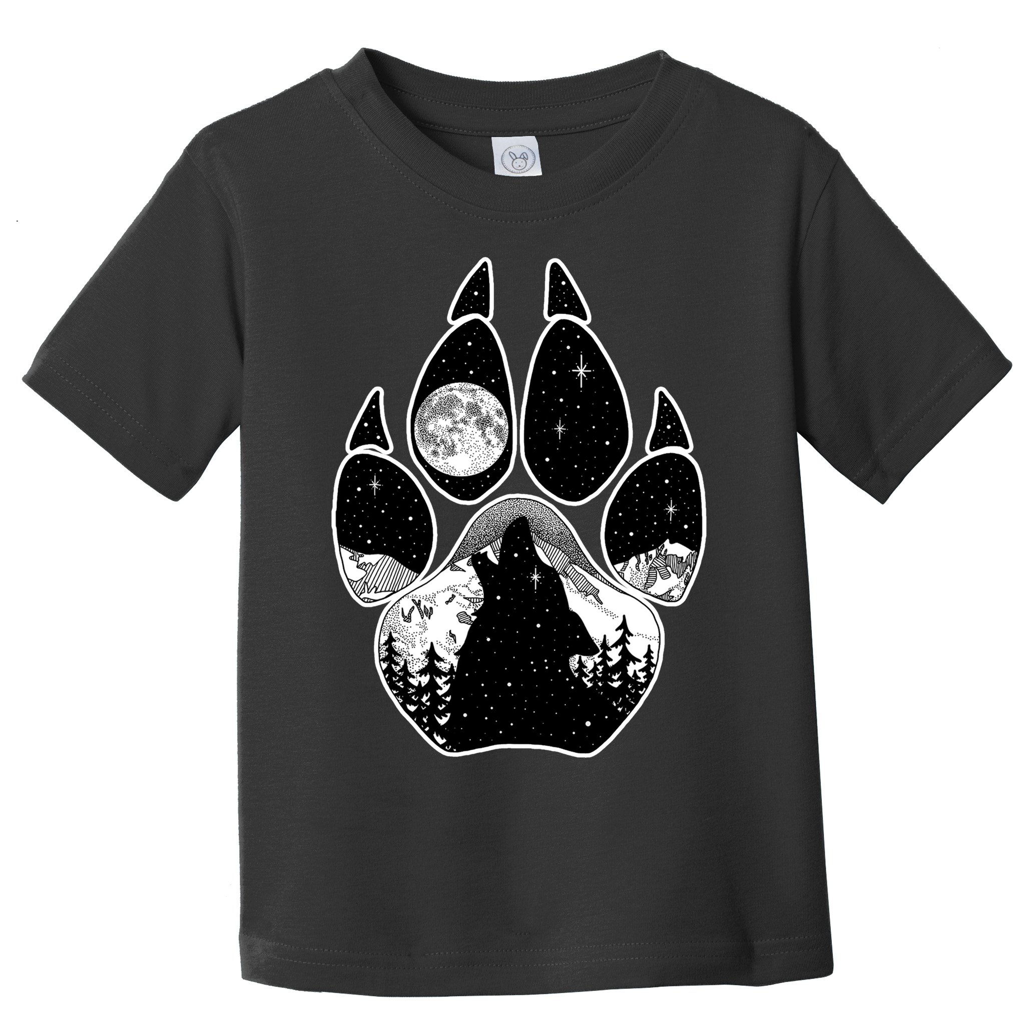 Wolf Paw Moon Howl Toddler T-Shirt