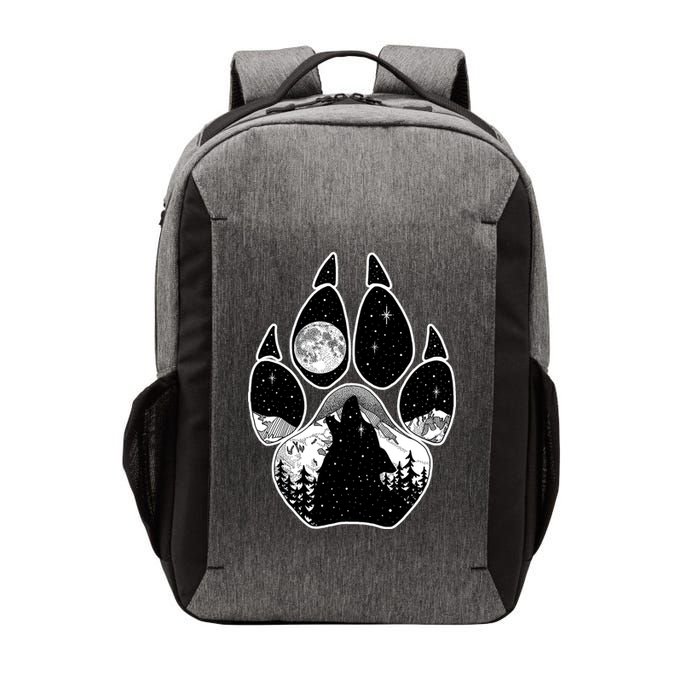 Wolf Paw Moon Howl Vector Backpack