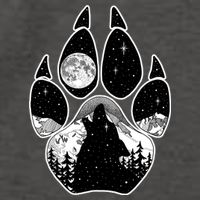 Wolf Paw Moon Howl Vector Backpack