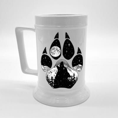 Wolf Paw Moon Howl Beer Stein