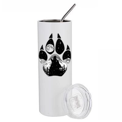 Wolf Paw Moon Howl Stainless Steel Tumbler