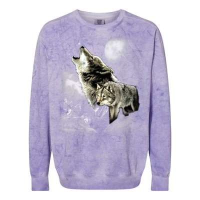 Wolf Wilderness Colorblast Crewneck Sweatshirt