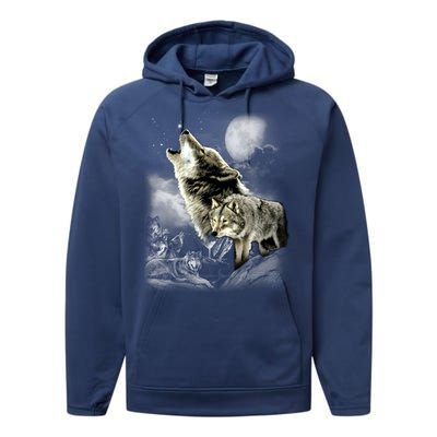 Wolf Wilderness Performance Fleece Hoodie