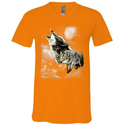 Wolf Wilderness V-Neck T-Shirt