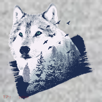 Wolf Wilderness Forest T-Shirt
