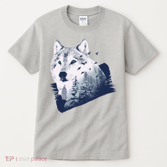 Wolf Wilderness Forest Tall T-Shirt