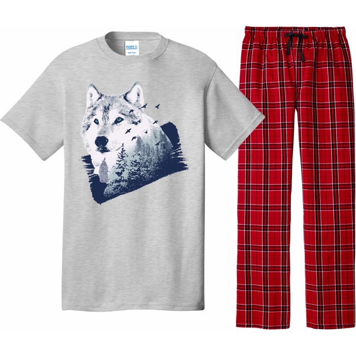 Wolf Wilderness Forest Pajama Set