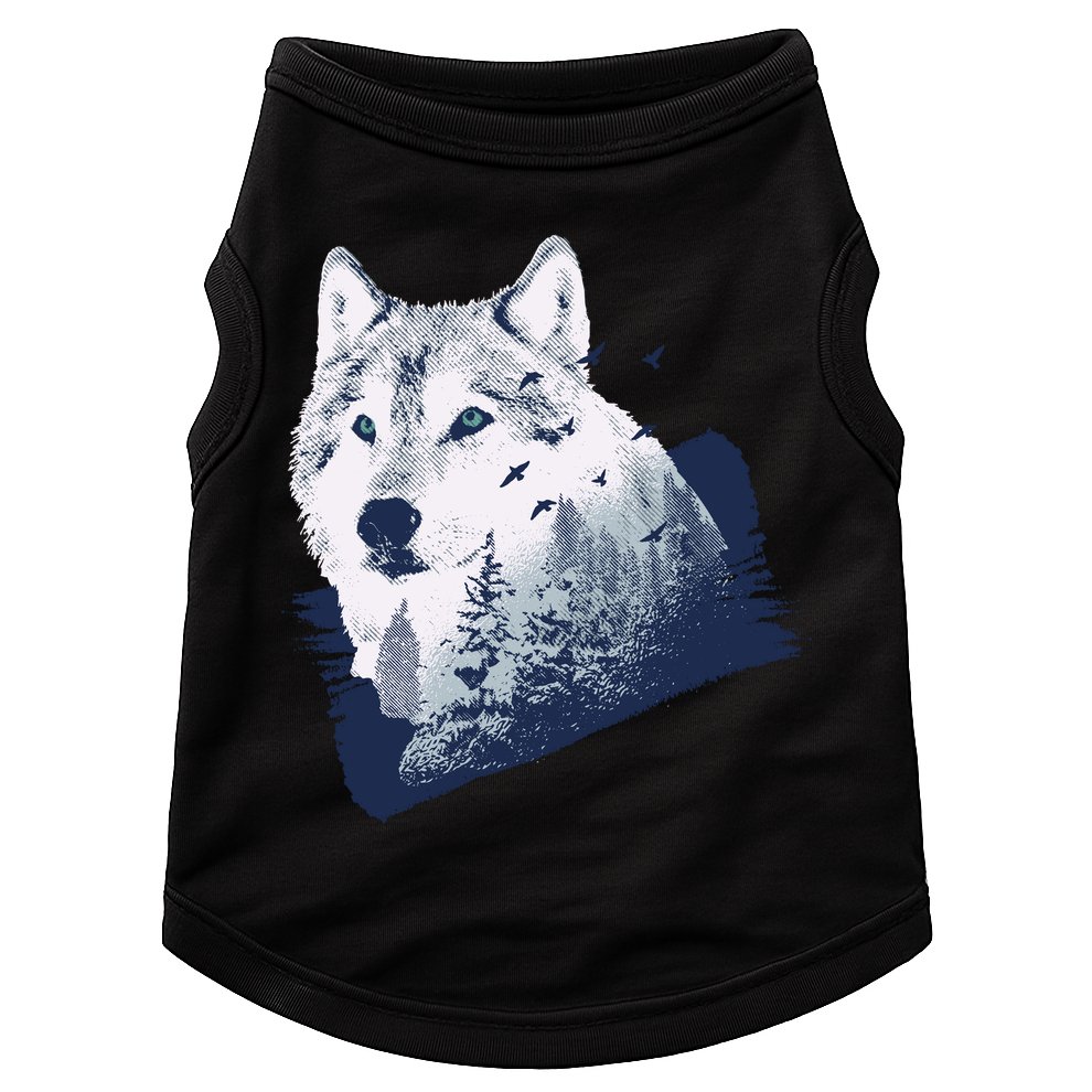 Wolf Wilderness Forest Doggie Tank