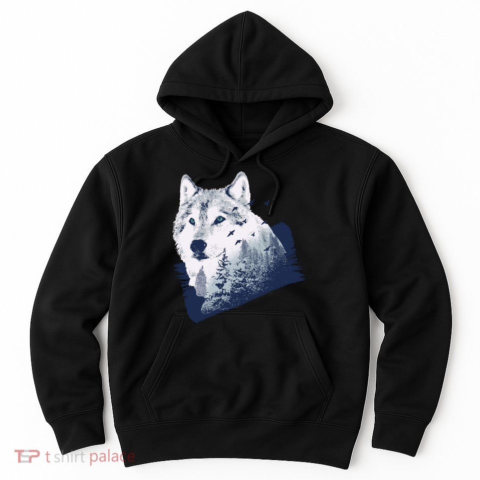 Wolf Wilderness Forest Hoodie