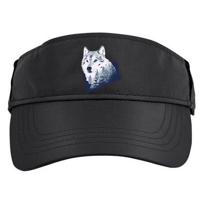 Wolf Wilderness Forest Adult Drive Performance Visor