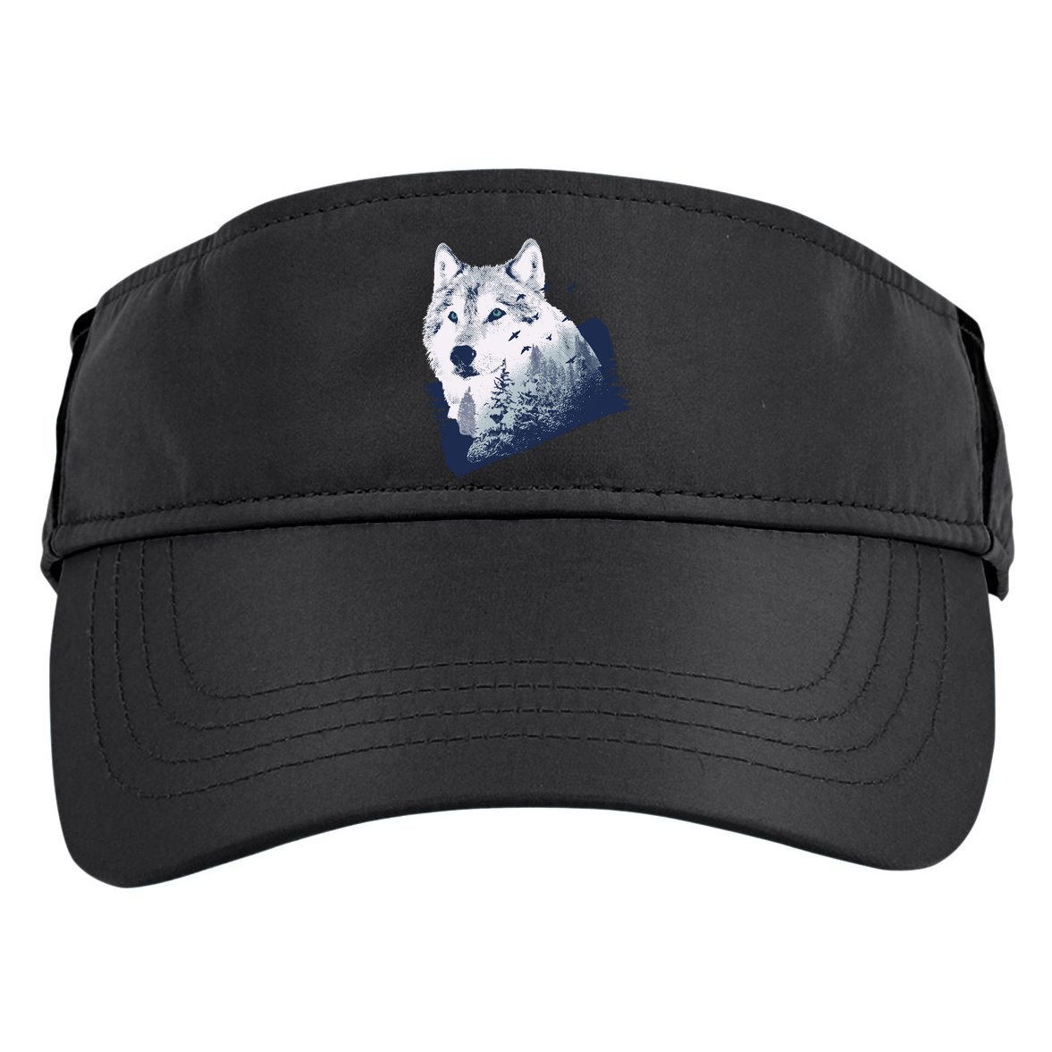 Wolf Wilderness Forest Adult Drive Performance Visor