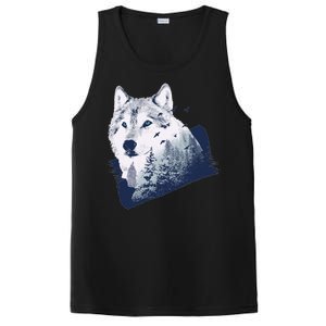 Wolf Wilderness Forest PosiCharge Competitor Tank