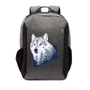 Wolf Wilderness Forest Vector Backpack