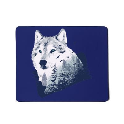 Wolf Wilderness Forest Mousepad