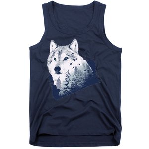 Wolf Wilderness Forest Tank Top