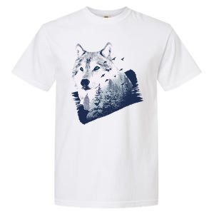 Wolf Wilderness Forest Garment-Dyed Heavyweight T-Shirt