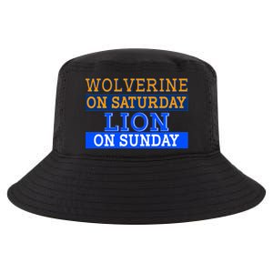 Wolverine On Saturday Lion on Sunday Sports Fan Cool Comfort Performance Bucket Hat