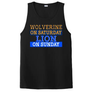 Wolverine On Saturday Lion on Sunday Sports Fan PosiCharge Competitor Tank