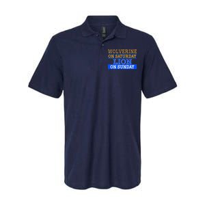 Wolverine On Saturday Lion on Sunday Sports Fan Softstyle Adult Sport Polo