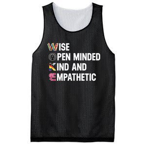 Wise Open Minded Kind And Empathetic Mesh Reversible Basketball Jersey Tank