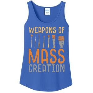 Weapons Of Mass Creation Paint Brushes Artist Painter Gift Ladies Essential Tank