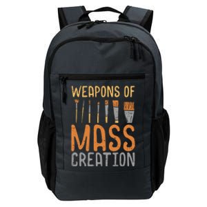 Weapons Of Mass Creation Paint Brushes Artist Painter Gift Daily Commute Backpack