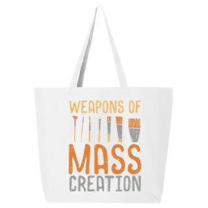 Weapons Of Mass Creation Paint Brushes Artist Painter Gift 25L Jumbo Tote